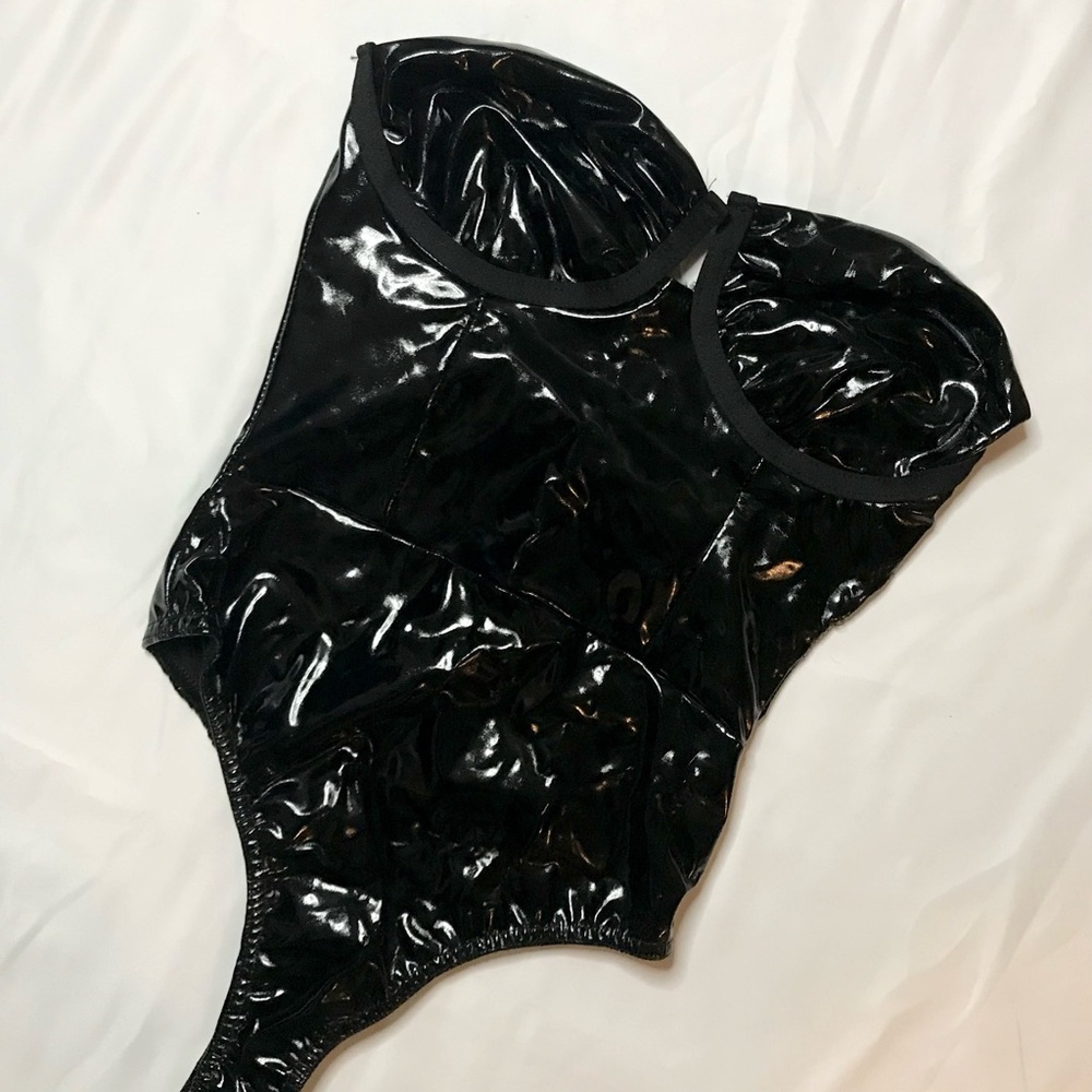 Sexy latex bodysuit